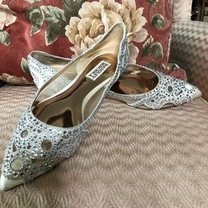 Badgley Mischka Rhinestone Ballet Flat